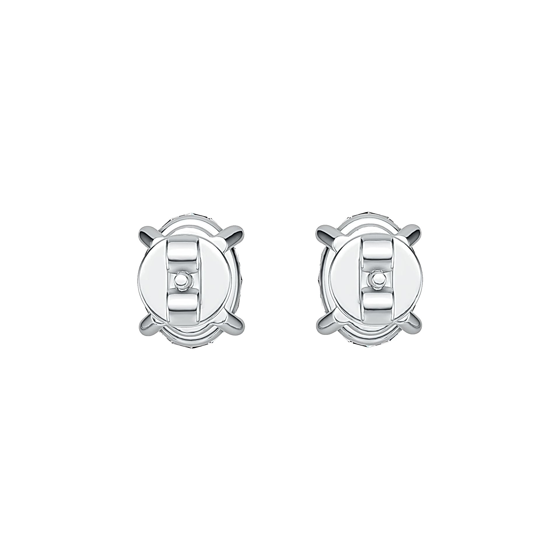 Sterling Silver Semi Mount Earrings Setting Oval OV 8X6mm DHJ