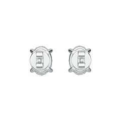 Sterling Silver Semi Mount Earrings Setting Oval OV 8X6mm DHJ