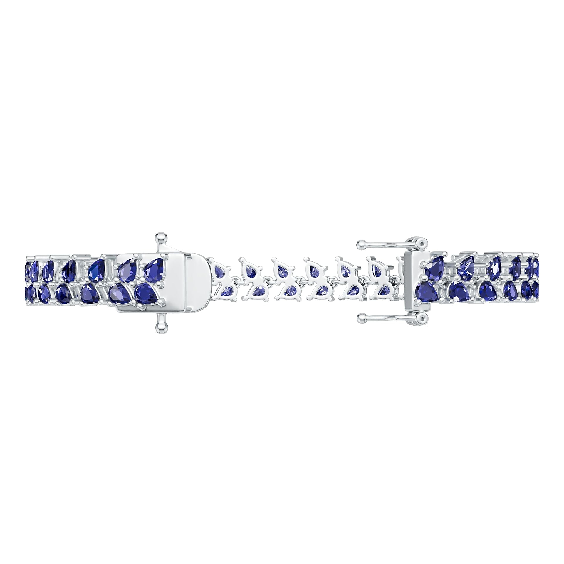 Platinum Semi Mount Bracelet Setting Pear Pe 4x3mm Syz Jewelry