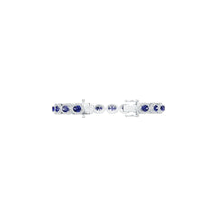 Sterling Silver Semi Mount Bracelet Setting Oval OV 7x5mm Halo Tennis Syzjewelry