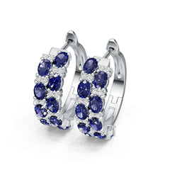 14K Gold Semi Mount Earrings Setting Round Ro 4x3mm Diamond Accent Syz Jewelry