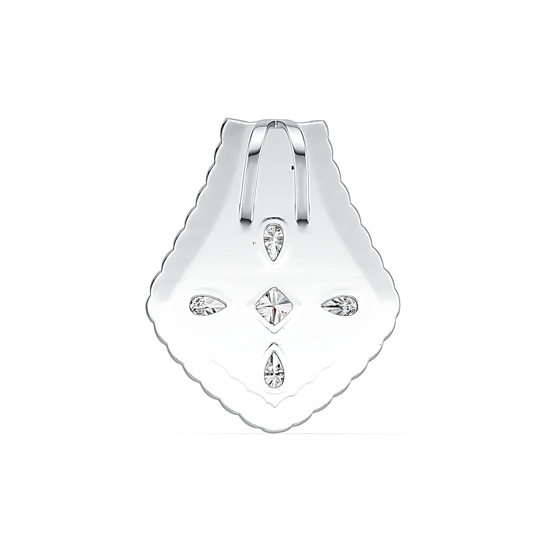 10K Gold Semi Mount Pendant Setting Pear PE 5X3mm DHJ