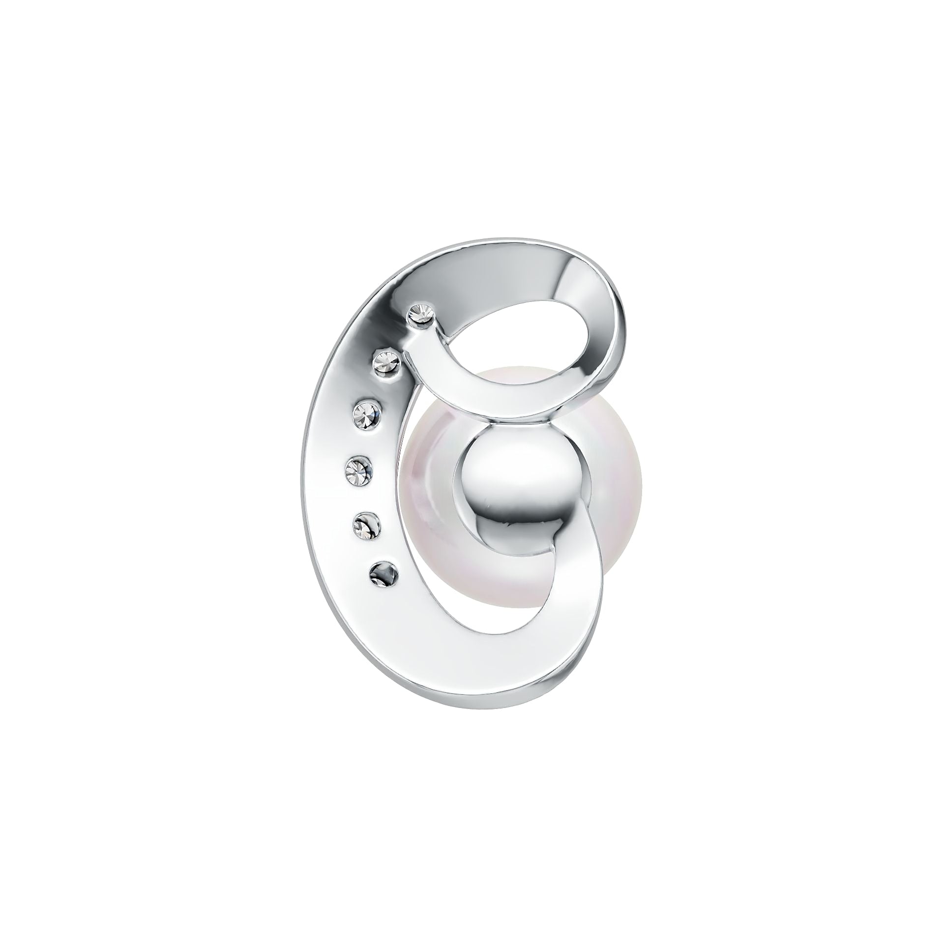 14K Gold Semi Mount Pendant Setting Round RD 8.5mm with Diamond Accent DHJ