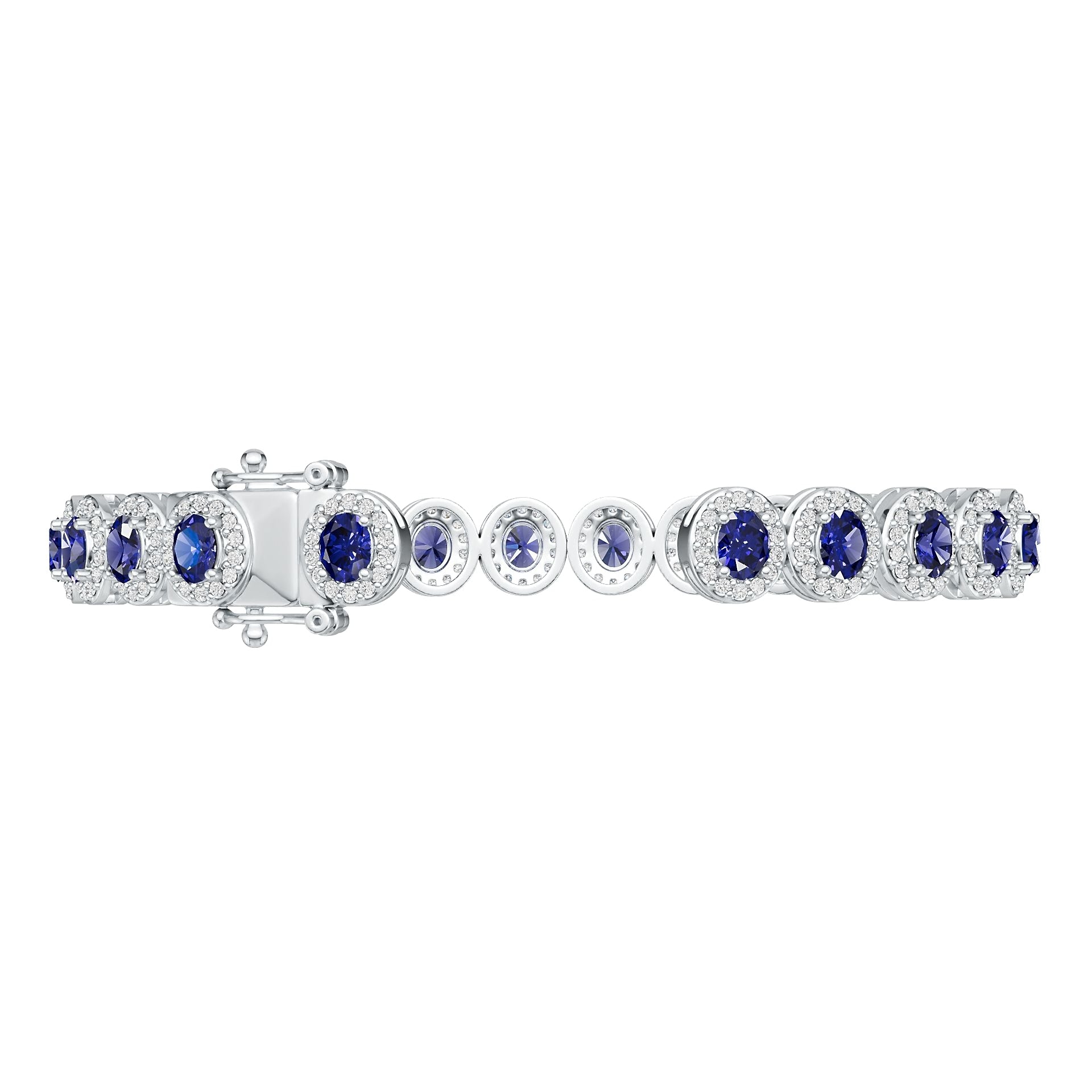 Sterling Silver Semi Mount Bracelet Setting Oval OV 5X4mm DHJ