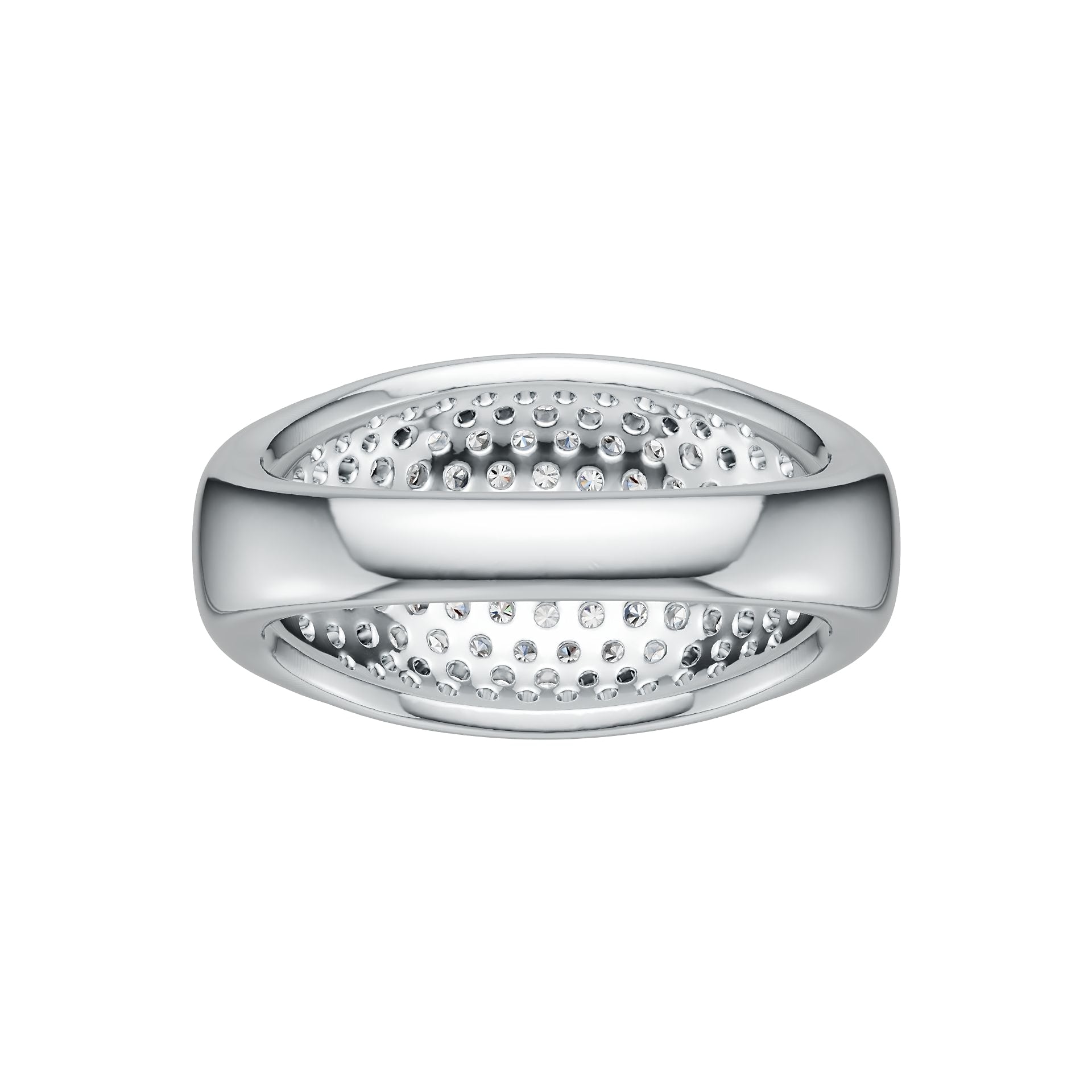 14K Gold Semi Mount Ring Setting Round RD 3x3mm Diamond Accent DHJ