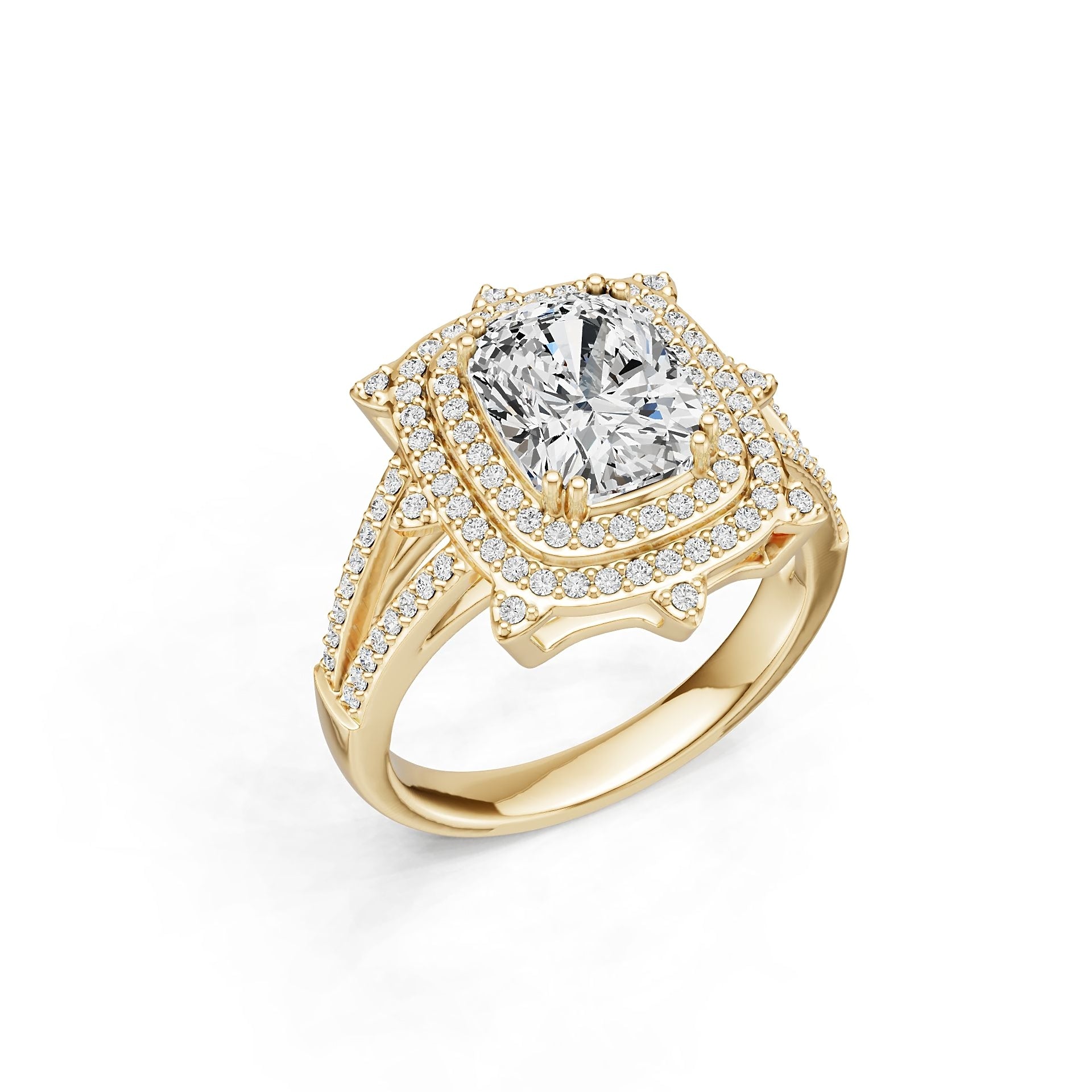Platinum Semi Mount Ring Setting Cushion Cu 5x7mm Diamond Accent Syz Jewelry