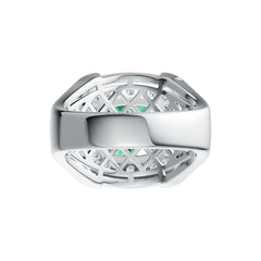 Sterling Silver Semi Mount Ring Setting Cushion CU 10X10mm with White Topaz DHJ