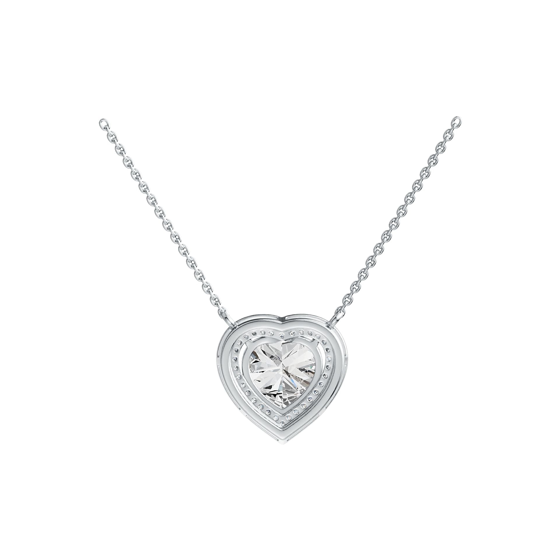Sterling Silver Semi Mount Pendant Setting Heart HT 12X12mm DHJ