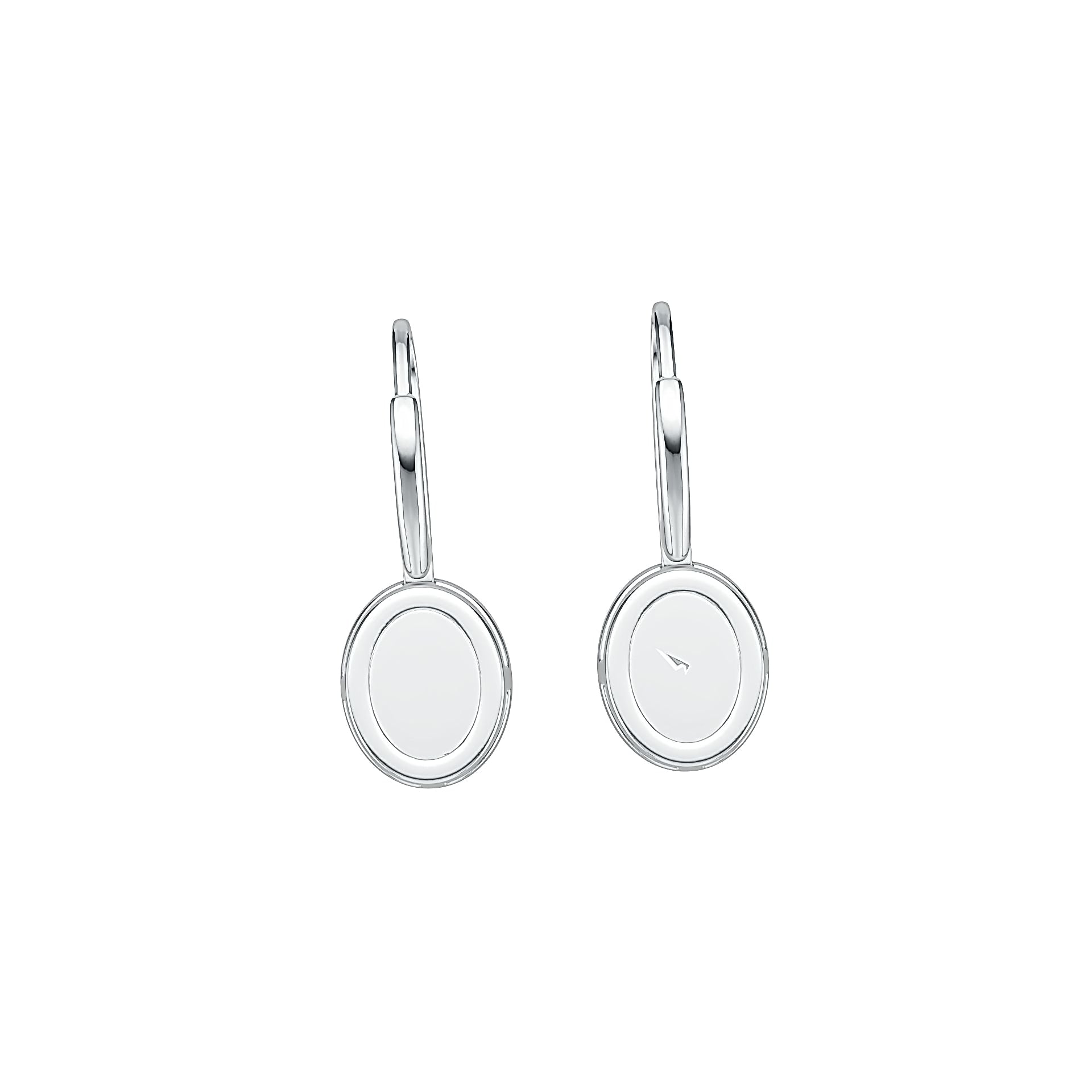 10K Gold Semi Mount Earrings Setting Oval OV 8X6mm Moissanite Accent DHJ