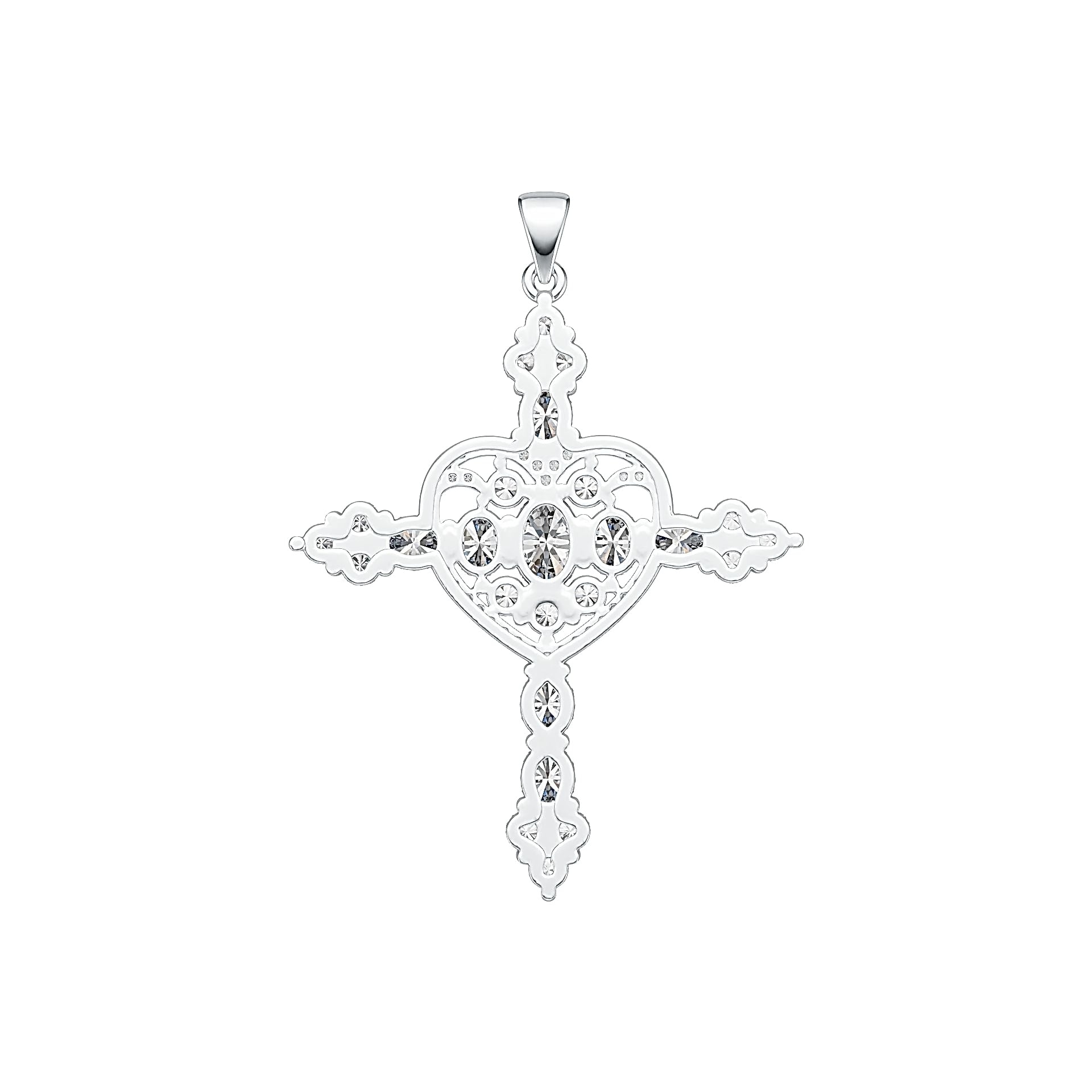 Sterling Silver Semi Mount Pendant Setting Oval OV 7X5mm OV 5X4mm DHJ
