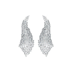 Sterling Silver Semi Mount Earrings Setting Oval OV 4X3mm PE 4X3mm RD 3X3mm DHJ