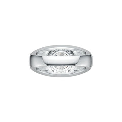 18K Gold Semi Mount Ring Setting Round RD 8X8mm Halo Diamond Accent DHJ