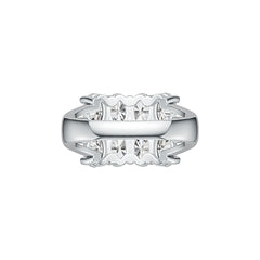 Sterlingsilber Halbfassung Ringfassung Oval OV 6X4mm