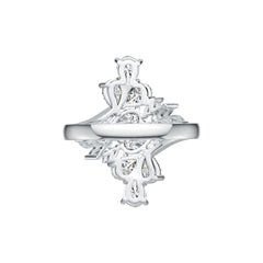 Sterling Silver Semi Mount Ring Setting Pear PE 6X4mm DHJ