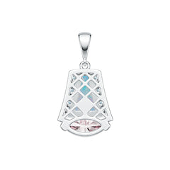 Sterling Silver Semi Mount Pendant Setting Marquise MQ 12X6mm DHJ