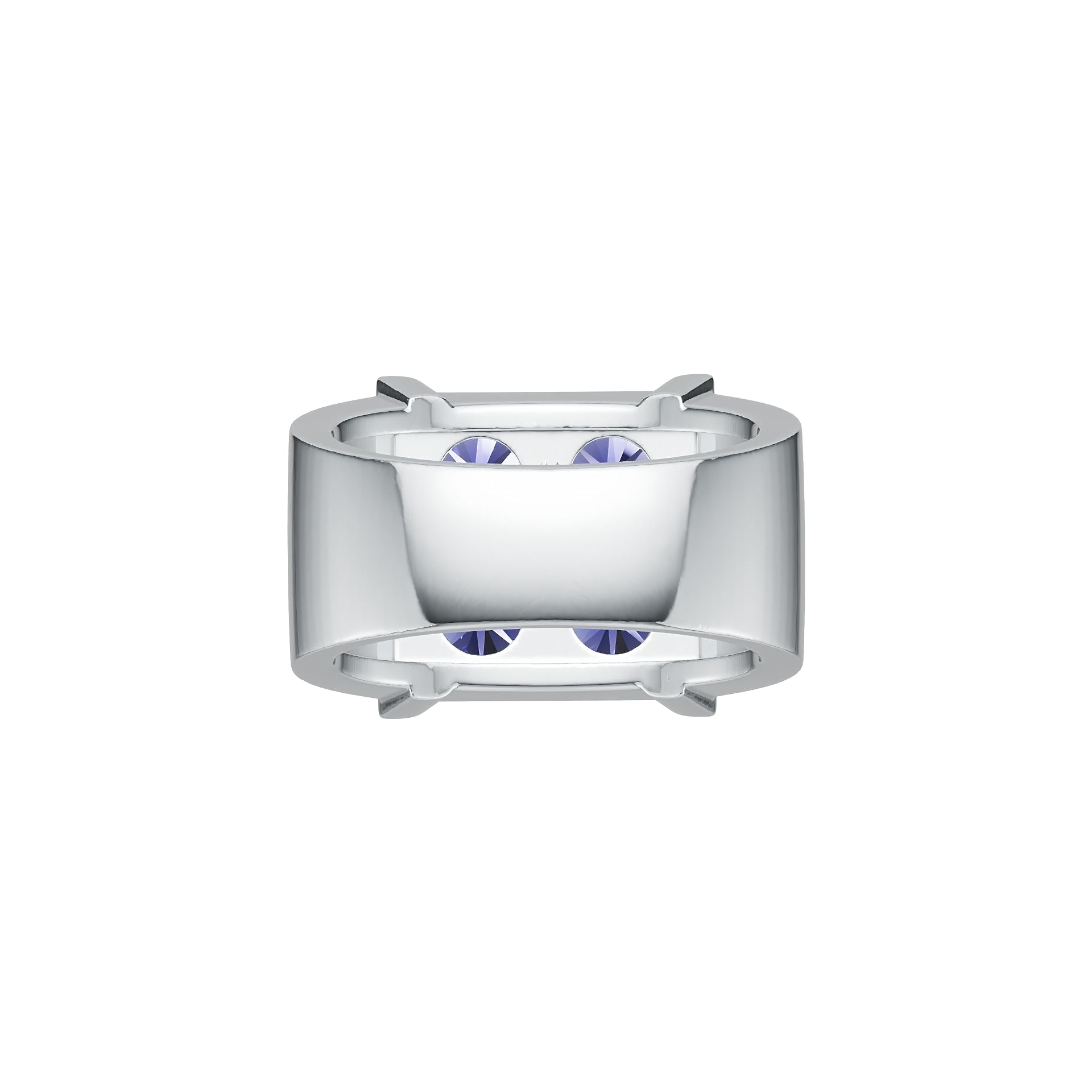 Men‘s Sterling Silver Semi Mount Ring Setting Round RD 5x5mm Syzjewelry