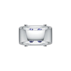 Men‘s Sterling Silver Semi Mount Ring Setting Round RD 5x5mm Syzjewelry
