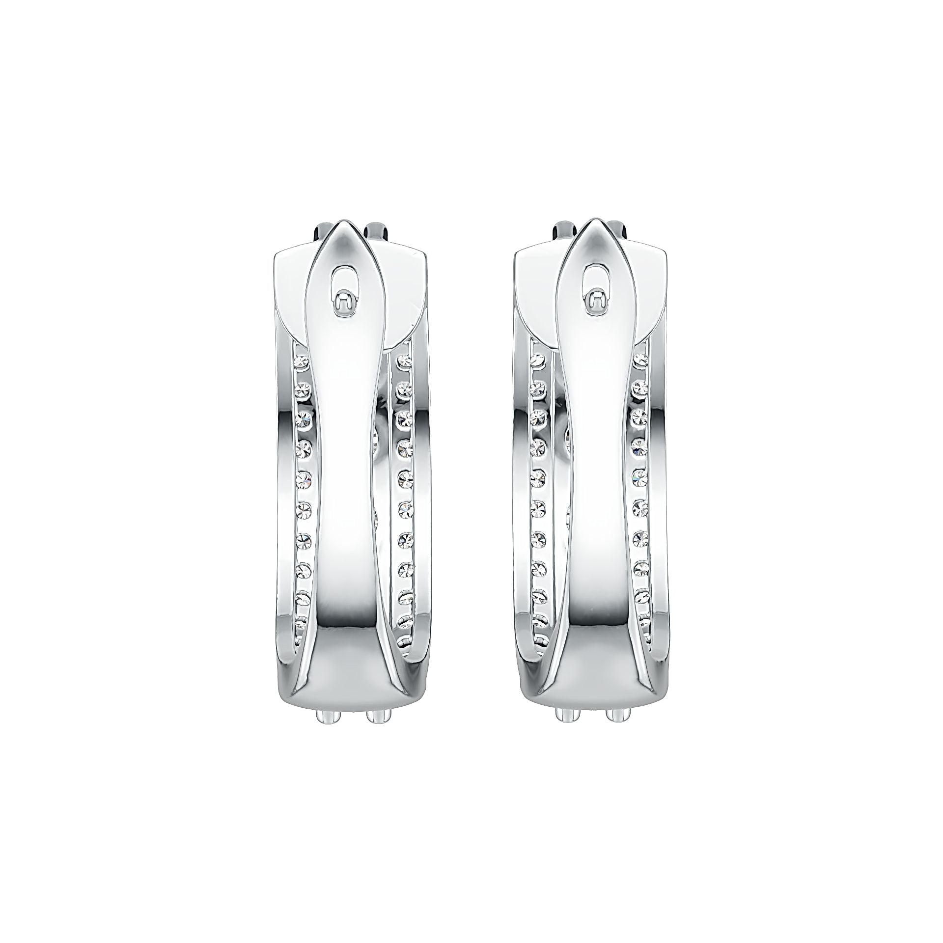 Sterling Silver Semi Mount Earrings Setting Round RD 4x4mm DHJ