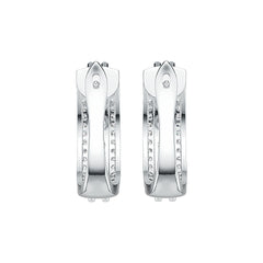 Sterling Silver Semi Mount Earrings Setting Round RD 4x4mm DHJ