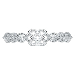 10K Gold Semi Mount Bracelet Setting Round Ro 1x1mm Moissanite Accent Syz Jewelry