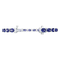 Platinum Semi Mount Bracelet Setting Oval OV 7X5mm DHJ