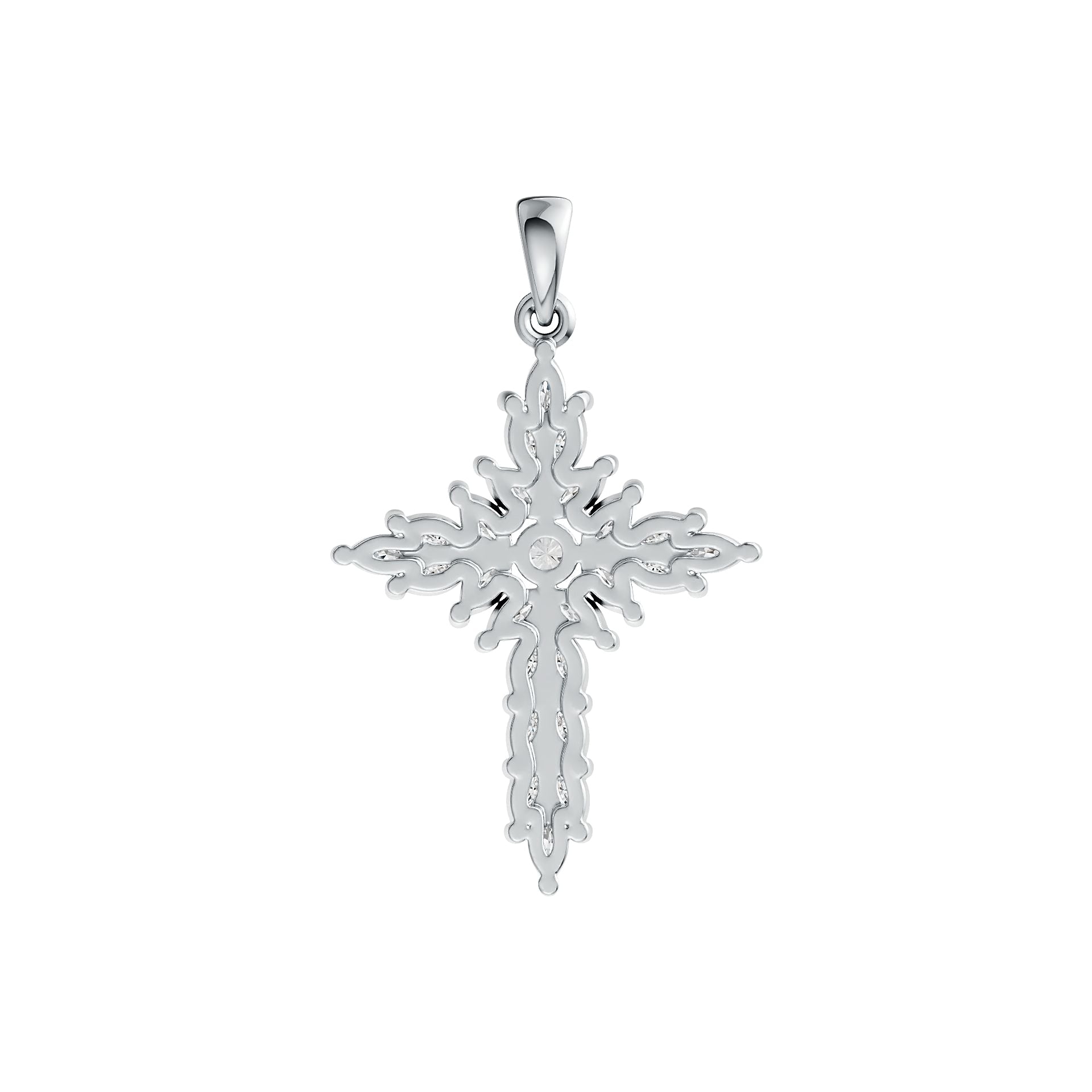Sterling Silver Semi Mount Pendant Setting Marquise MQ 4X2mm RD 3.5mm DHJ
