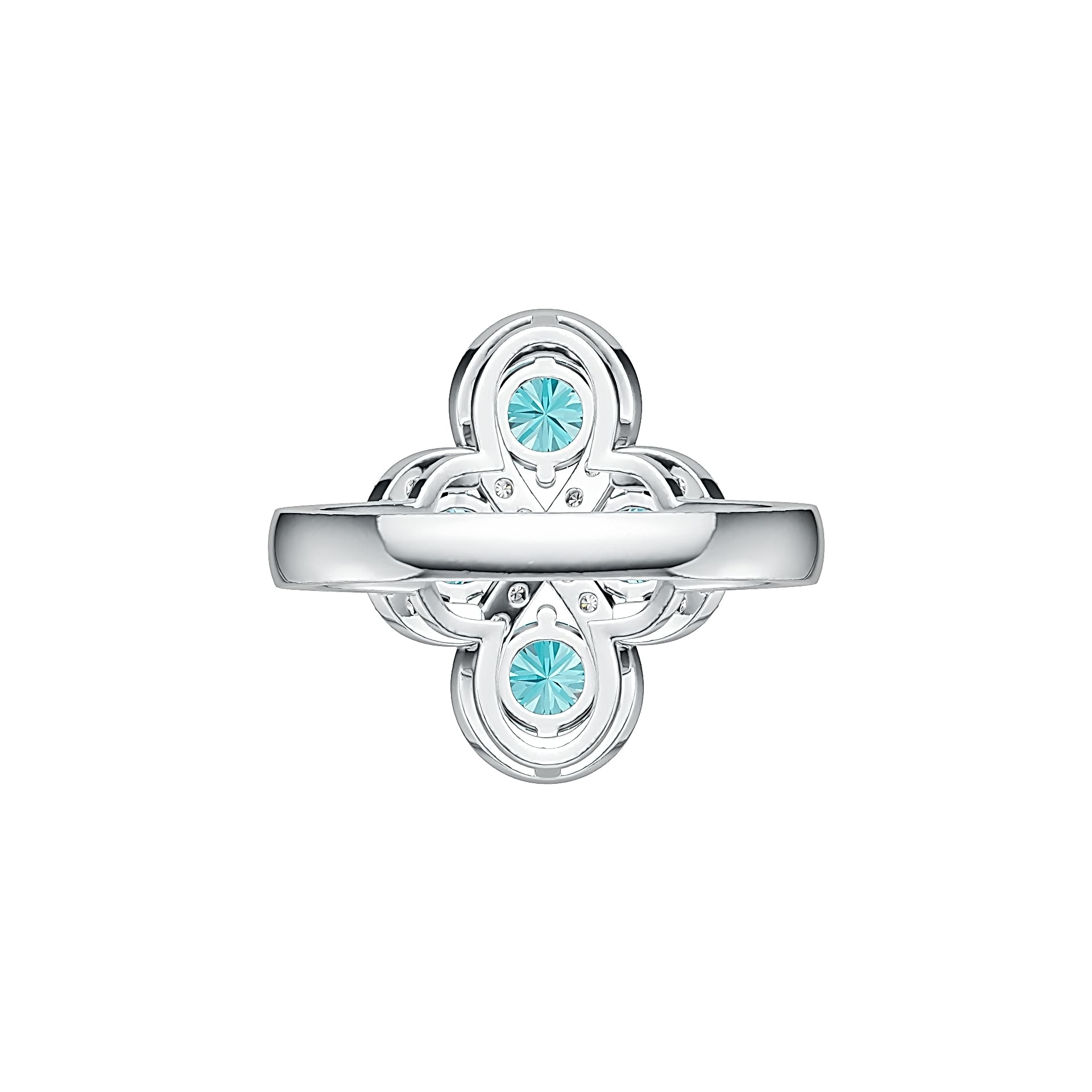 Sterling Silver Semi Mount Ring Setting Round RD 5x5mm DHJ