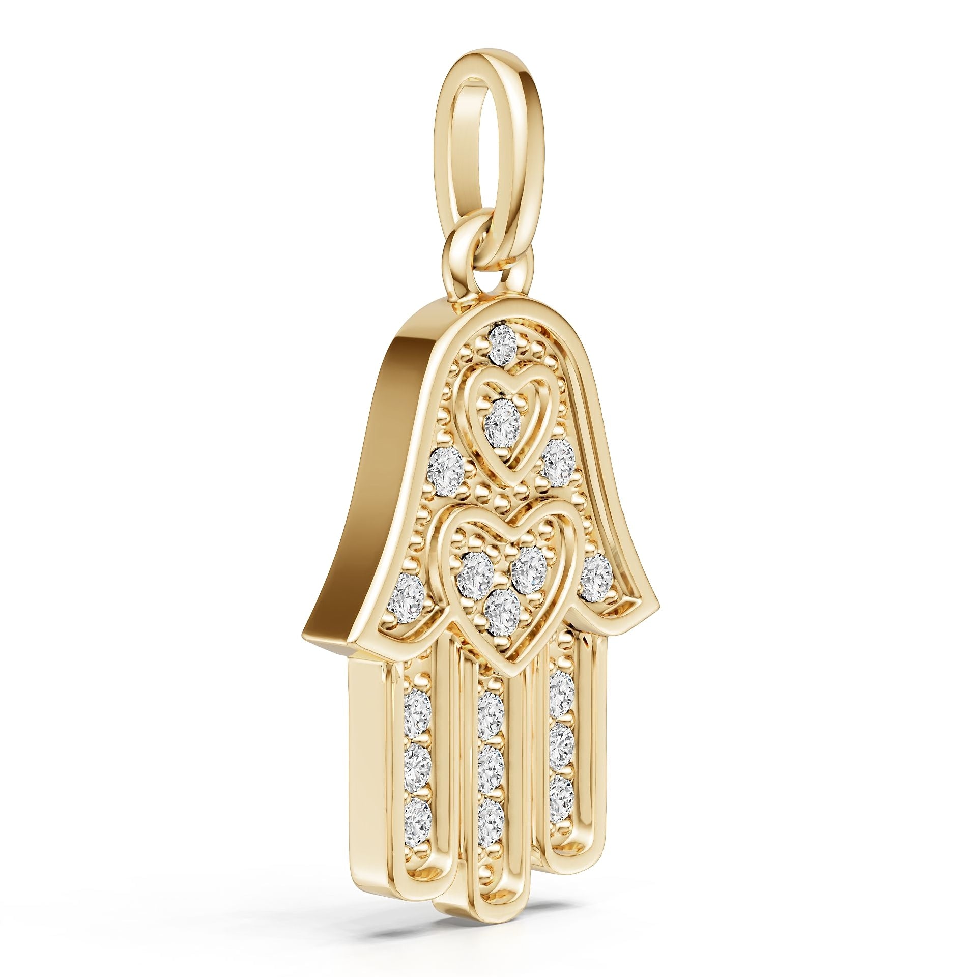 10K Gold Semi Mount Pendant Setting Round Ro 1x1mm Syz Jewelry