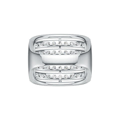 10K Gold Semi Mount Ring Setting Round RD 2.5mm Moissanite Accent DHJ