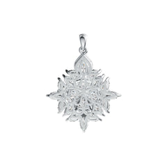 14K Gold Semi Mount Pendant Setting Trillion TR 6X6mm MQ 6X3mm Diamond Accent DHJ