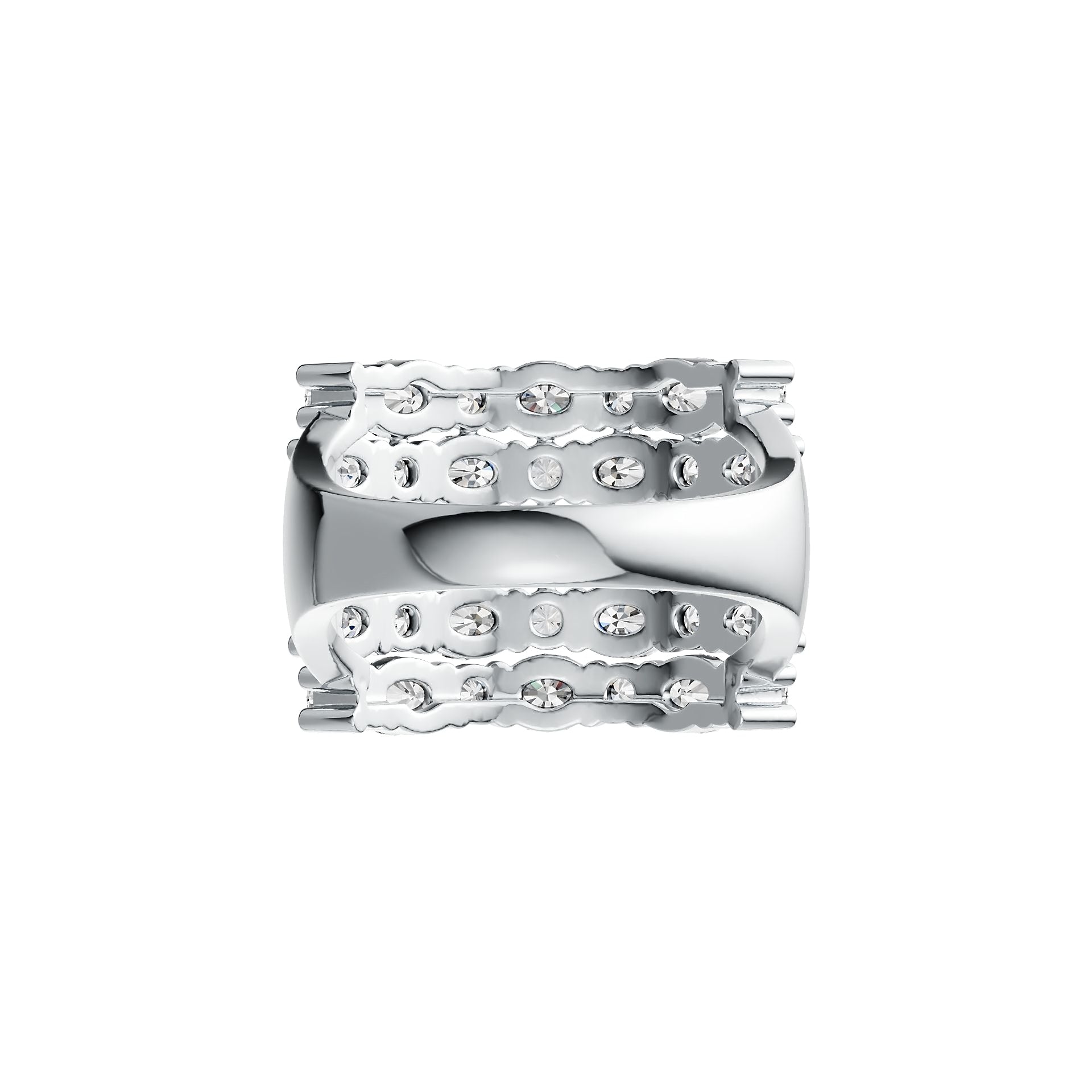 Sterling Silver Semi Mount Ring Setting Oval OV 4X3mm DHJ