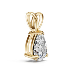 Platinum Semi Mount Pendant Setting Pear Pe 9x6mm Syz Jewelry