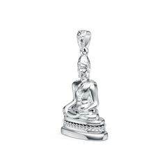 Sterling Silver Pendant Solid Buddha Theme DHJ