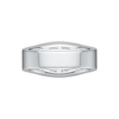 Sterling silver semi mount ring setting with cushion 10.6x10.6mm center mount, polished design