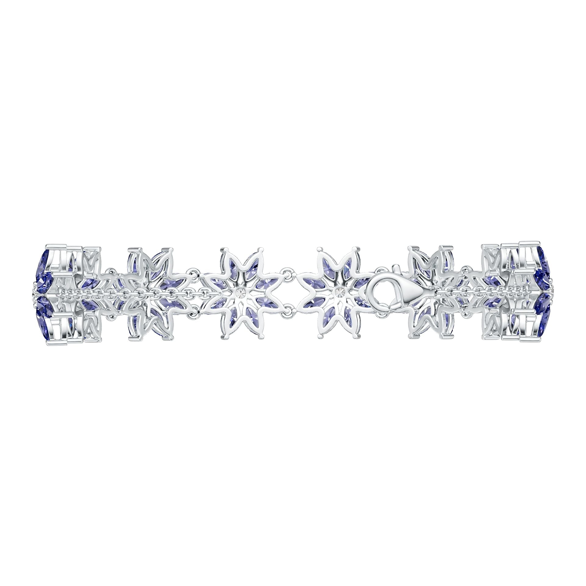 18K Gold Semi Mount Bracelet Setting Marquise Ma 6x3mm Diamond Accent Syz Jewelry