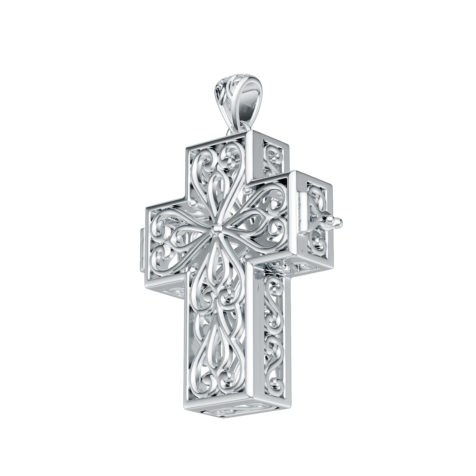 Sterling Silver Semi Mount Pendant Setting Round Rd DHJ
