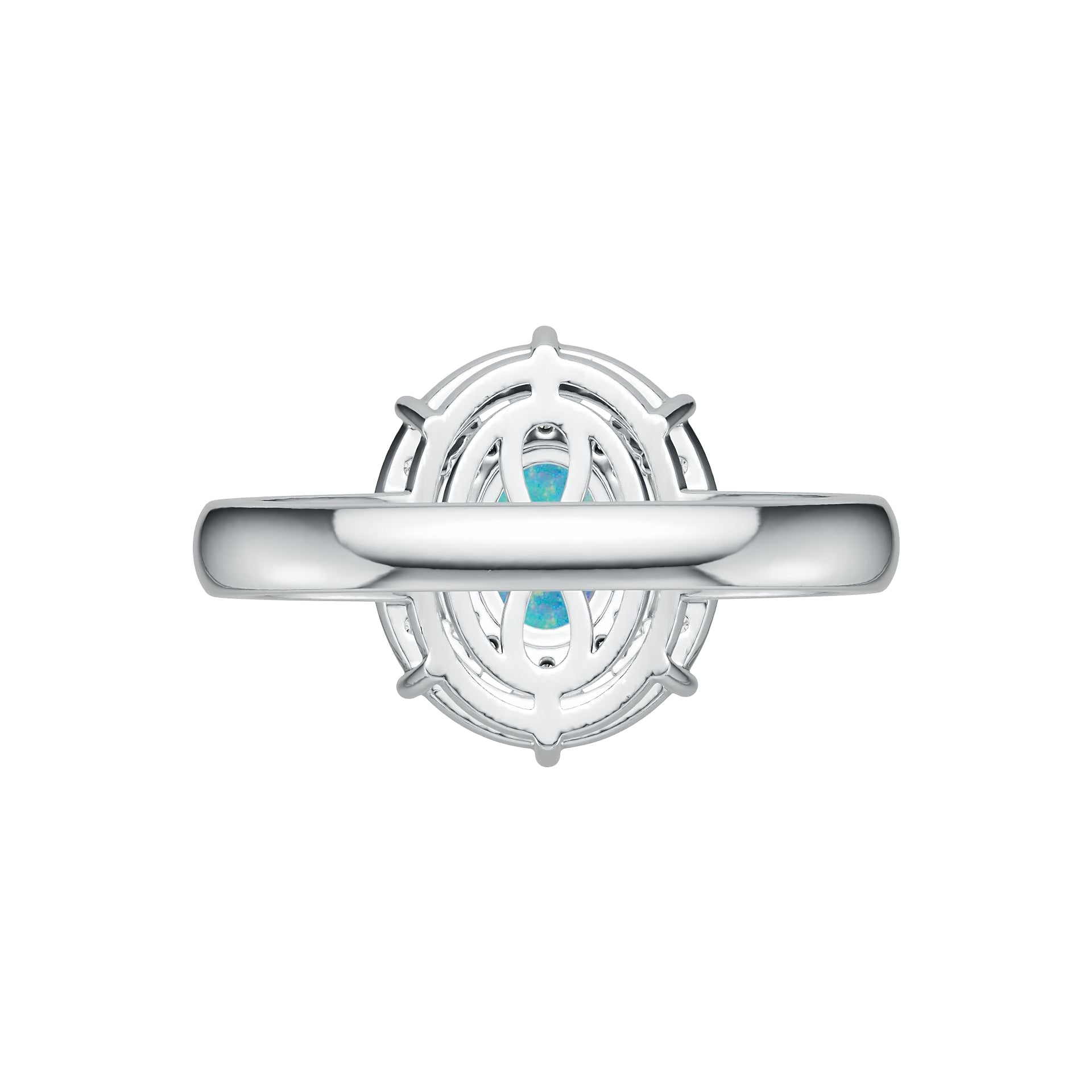 Sterling Silver Semi Mount Ring Setting Oval OV 8X6mm Cabochon DHJ