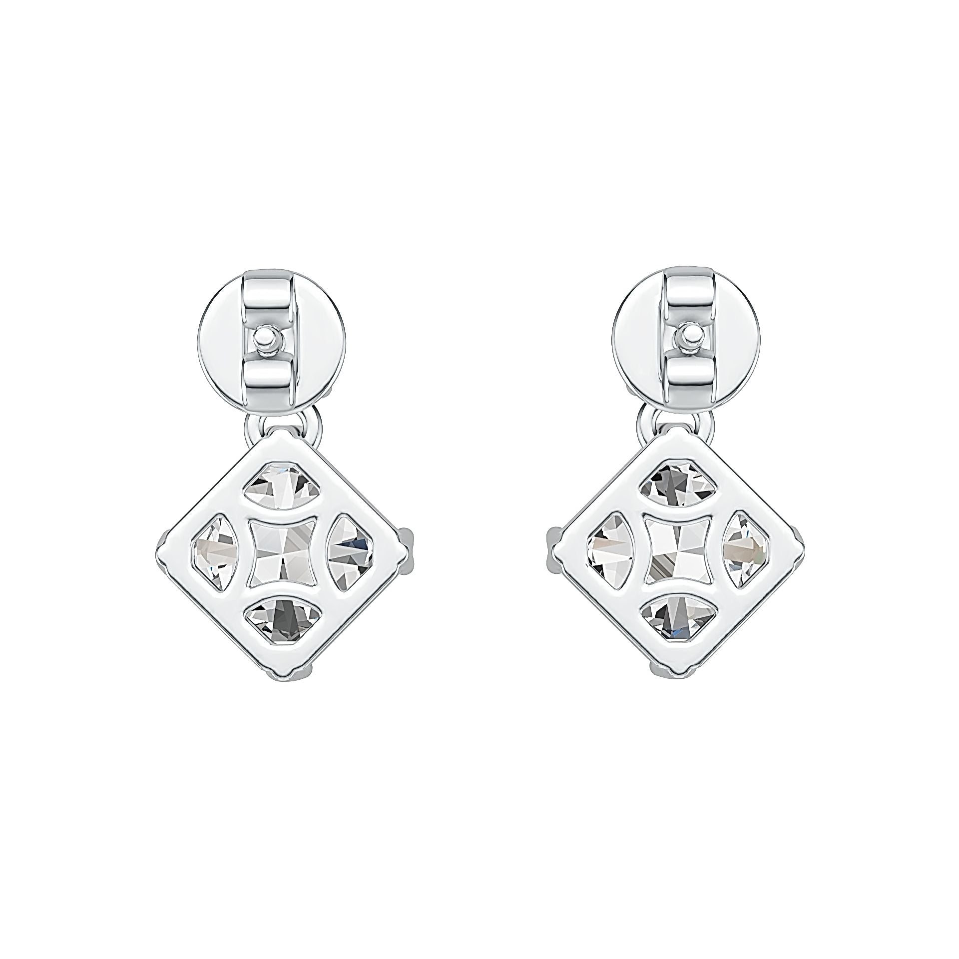 Sterling Silver Semi Mount Earrings Setting Emerald OCT 7X7mm DHJ