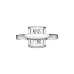 Sterling Silver Semi Mount Ring Setting Emerald OCT 12X10mm DHJ