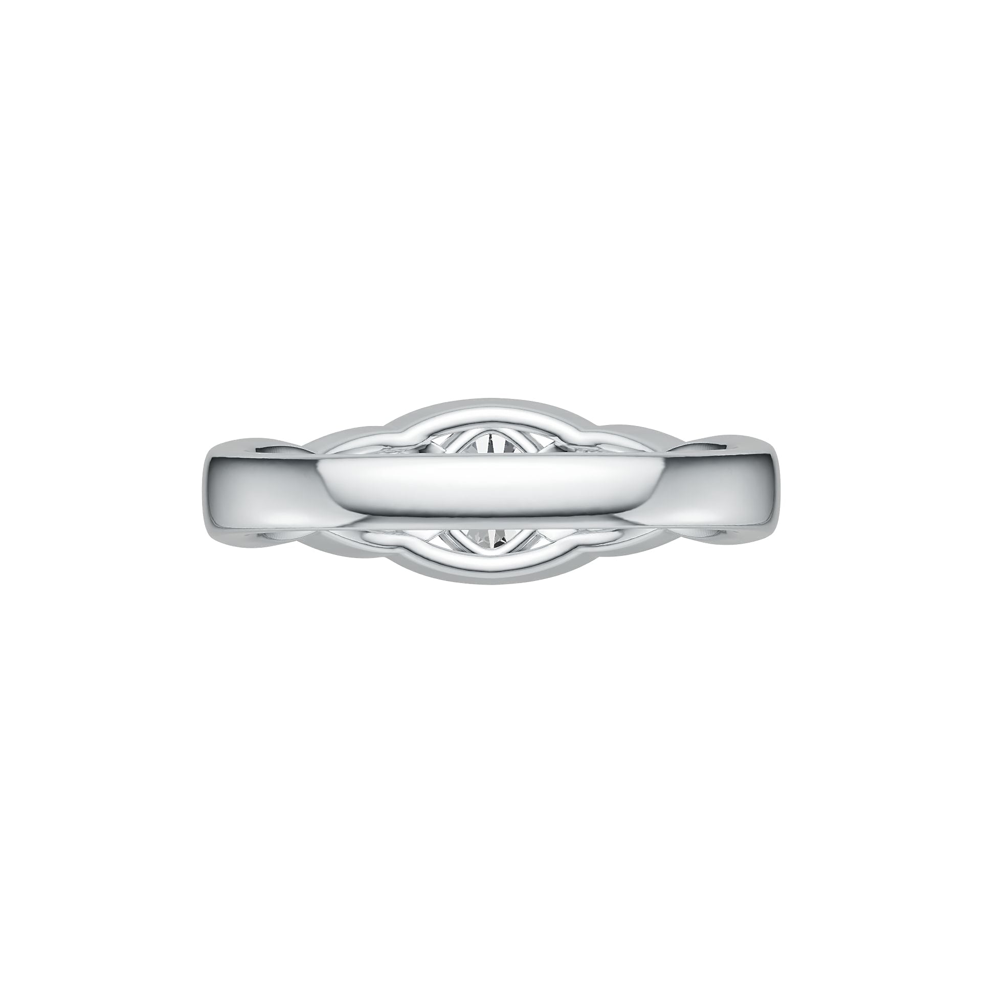 Sterling Silver Semi Mount Ring Setting Cushion CU 5.5X5.5mm DHJ