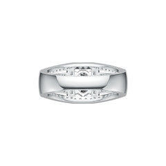 Platinum Semi Mount Ring Setting Oval OV 7X5mm Diamond Accent DHJ