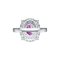 Sterling Silver Semi Mount Ring Setting Oval OV 9X7MM Halo Syzjewelry