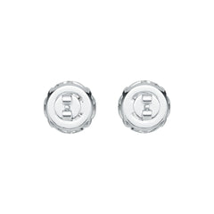 Sterling Silver Semi Mount Earrings Setting Round RD 6x6mm DHJ