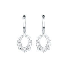 Sterling Silver Semi Mount Earrings Setting Round RD 4.0mm 3.5mm 3mm 2.5mm 2mm DHJ