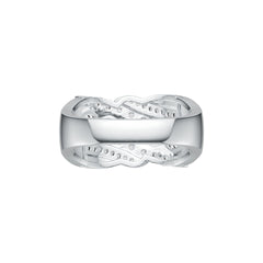Sterling Silver Semi Mount Ring Setting Oval OV 4X3mm with White Topaz DHJ