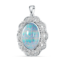 14K Gold Semi Mount Pendant Setting Round Ro 19x13mm Syz Jewelry