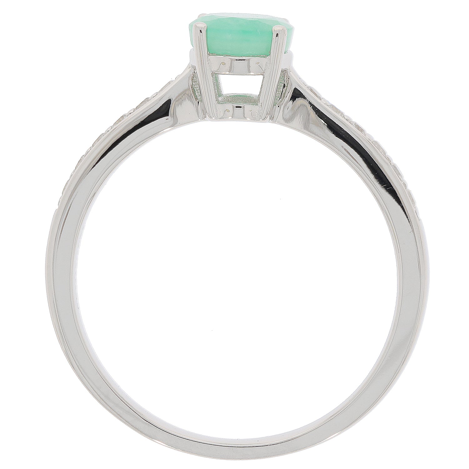 14K Gold Semi Mount Ring Setting Oval OV 8X6mm Diamond Accent Syzjewelry
