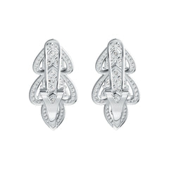 10K Gold Semi Mount Earrings Setting Pear PE 4X3mm Moissanite Accent DHJ