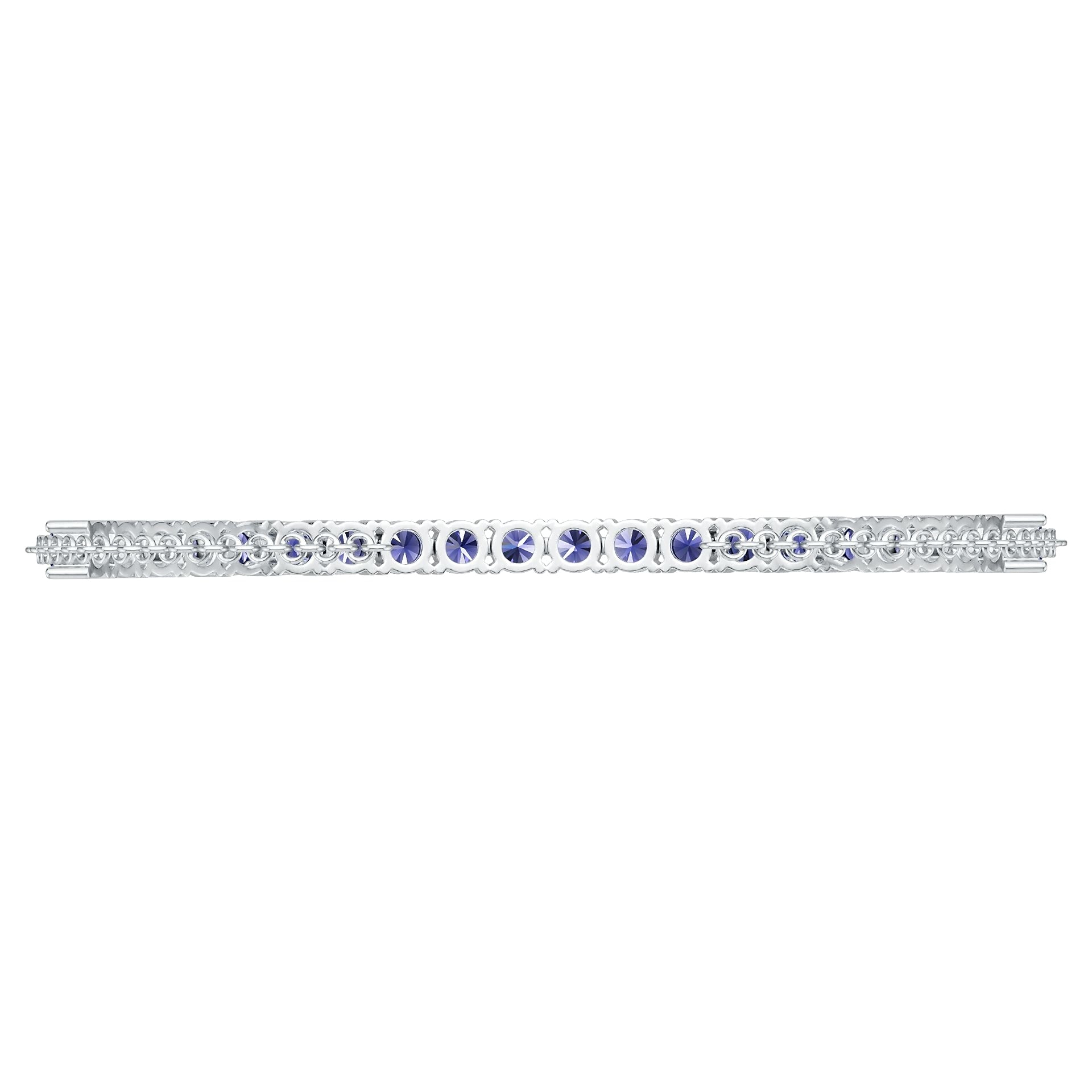 14K Gold Semi Mount Bracelet Setting Round Ro Syz Jewelry