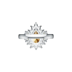 Sterling Silver Semi Mount Ring Setting Round RD Center主石mm DHJ